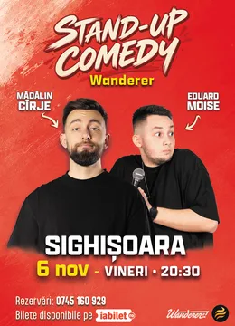 Sighisoara: Stand-up comedy cu Mădălin Cîrje și Edi Moise