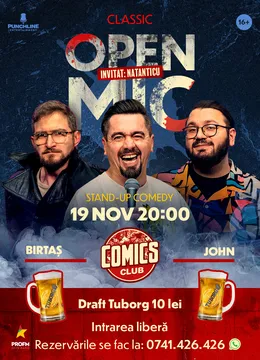 Stand-up Comedy OpenMic la ComicsClub!