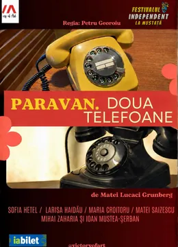 Paravan. Două telefoane