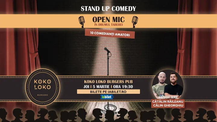 Seară de comedie la Koko Loko cu Călin Gheorghiu și Cătălin Răileanu