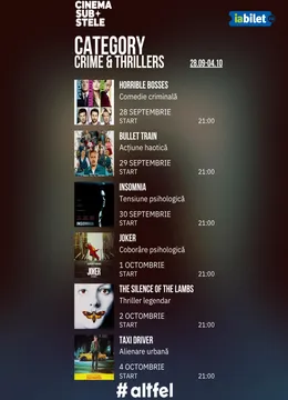 Cinema sub stele: Crime & Thrillers Week