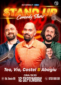 Stand-up Comedy cu Teo, Vio, Costel, Abagiu la Club 99