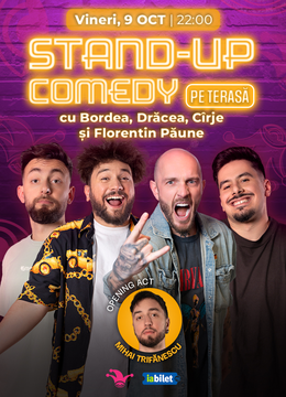 The Fool Terasa:  Stand-up comedy cu Bordea, Drăcea, Cîrje și Florentin Paune