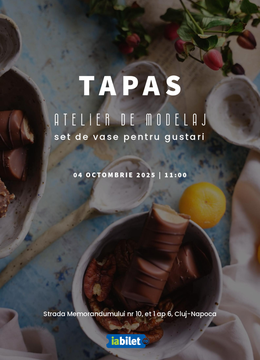 Cluj-Napoca: Tapas - atelier de modelat vase pentru gustari