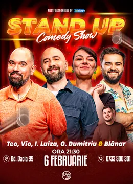 Stand-up Comedy cu Teo, Vio, Ioana Luiza, Gabi Dumitriu - Marian Blănar la Club 99
