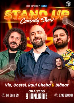 Stand-up Comedy cu Vio, Costel, Raul Gheba - Marian Blănar la Club 99