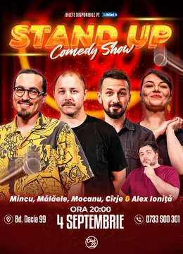 Stand-up Comedy cu Mincu, Mălăele, Mocanu, Ioana Luiza - Alex Ioniță la Club 99