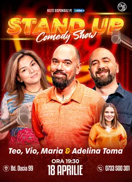 Stand-up Comedy cu Teo, Maria Popovici, Vio - Adelina Toma la Club 99