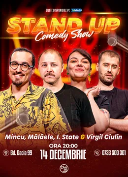 Stand-up Comedy cu Mincu, Mălăele, Ioana State & Virgil Ciulin la Club 99