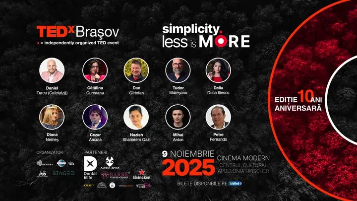 Brașov: TEDxBrașov @ SIMPLICITY - Less is More
