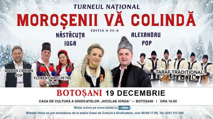 Botoșani: Moroșenii vă colindă