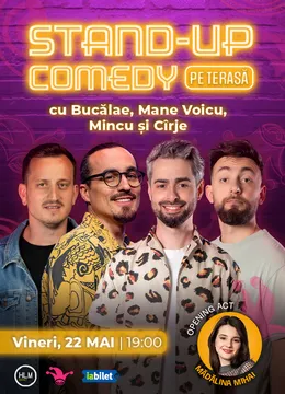 The Fool Terasa: Stand-up comedy cu Bucălae, Mane Voicu, Mincu și Cîrje