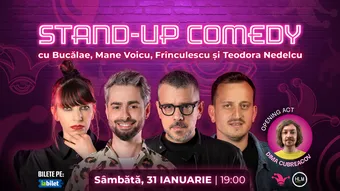 The Fool: Stand-up comedy cu Bucălae, Mane Voicu, Frînculescu și Teodora Nedelcu