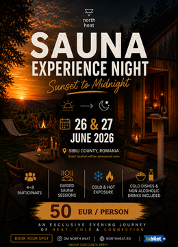 Sibiu: Sauna Experience Night | From Sunset to Midnight