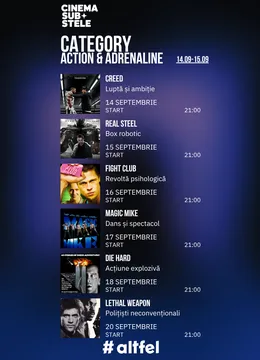 Cinema sub stele: Action & Adrenaline Week