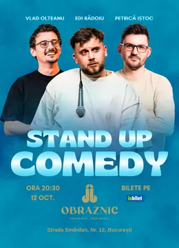 Stand-Up Comedy cu Edi Rădoiu, Vlad Olteanu și Petrică Iștoc