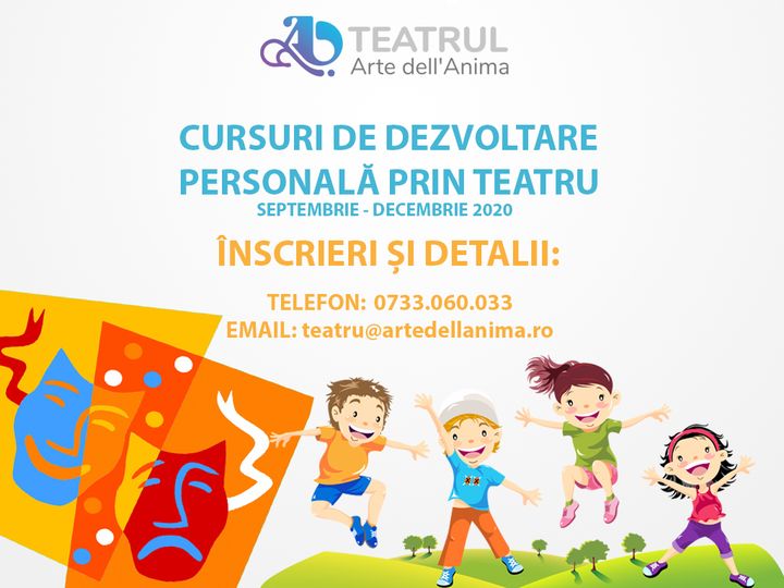 Curs de dezvoltare personala prin teatru pentru copii - Teatrul Arte dell`Anima