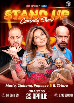 Stand-up Comedy cu Maria Popovici, Andrei Ciobanu, Cristi Popesco - Bogdan Tătaru la Club 99