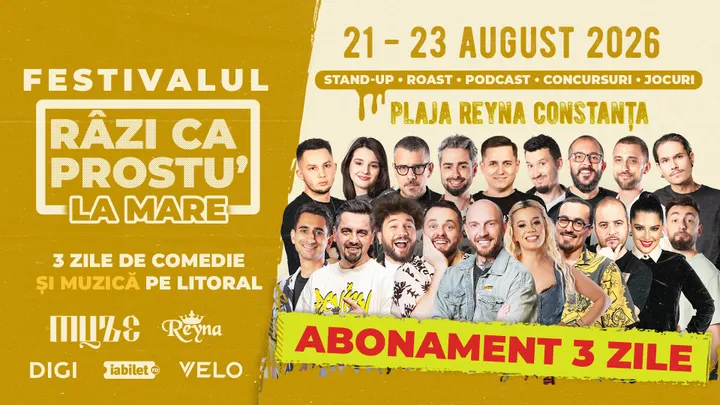 Festivalul de comedie - Razi ca prostu' la mare 2026 | Acces General