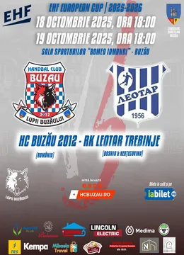 Buzău: HC Buzău vs. RK Leotar 19.10