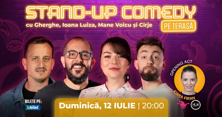 The Fool Terasa: Stand-up comedy cu Cîrje, Gherghe, Mane Voicu și Ioana Luiza