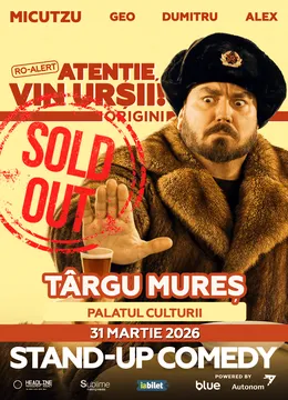 Târgu Mureș: Stand-up Comedy cu Micutzu, Geo Adrian si George Dumitru - “Atentie, vin ursii!" - 19:00