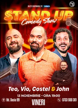 Teo, Vio, Costel - John | Stand Up Comedy la Club99
