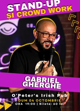 Brasov: Stand-Up & Crowd Work cu Gabriel Gherghe