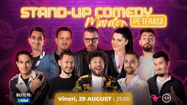 The Fool: Stand-up comedy Maraton pe terasă cu: Frînculescu, Ioana State, Mane Voicu, Cîrje, Drăcea, Florin, Dobrotă, Popinciuc, Serghei și Claudiu Popa