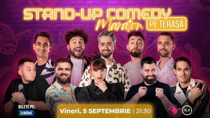 The Fool: Stand-up comedy Maraton pe terasă cu: Radu Bucălae, Drăcea , Cîrje, Dobrotă, Florin, Popinciuc, Teodora Nedelcu, Geo Adrian, Gabriel Dumitriu și Edi Moise