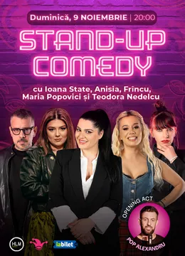 The Fool: Stand-up comedy cu Ioana State, Anisia, Frîncu, Maria Popovici și Teodora Nedelcu