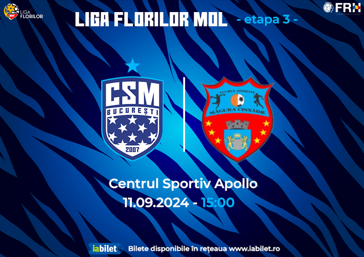 Liga Florilor MOL, Etapa 3: CSM București vs CS Măgura Cisnădie