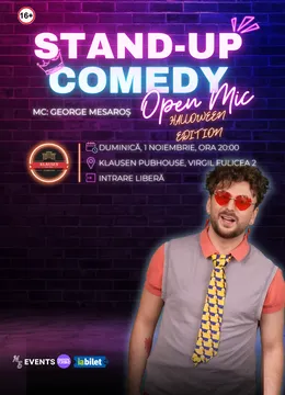 CLUJ: Stand-up Comedy Open-Mic cu George Mesaroș - Halloween Edition