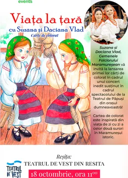 Resita: Teatru de papusi & Concert cu Suzana și Daciana Vlad Gemenele Folclorului Maramureșean