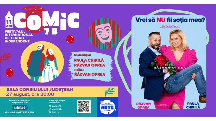 Buzău: Vrei să NU fii soția mea? (Comic 7 B - Festival Internațional de Teatru Independent)