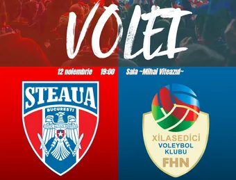 Volei: CSA Steaua Bucureşti – Khilasedichi Baku
