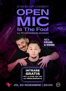 The Fool Open Mic: MCs Moise & Păune
