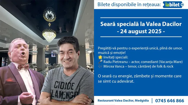 Medgidia: Seară specială la Restaurant Valea Dacilor