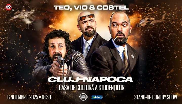 Cluj-Napoca: Teo, Vio și Costel - Stand Up Comedy Show 2 | 6 noiembrie