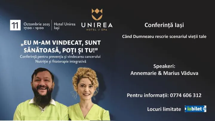 Iași: Conferință - Când Dumnezeu rescrie scenariul vieții tale