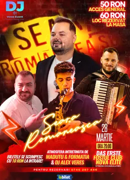 Fagaras: Seară Românească cu Madutu și Formația & Dj Alex Veres