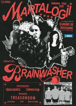 Targu Mures: Turneu Martalogii & Brainwasher - lansare album „Șlagăre de recesiune”