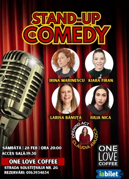 Popești-Leordeni: Stand-up Comedy cu Marinescu, Firan, Nica & Bănuță
