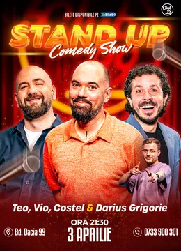Stand-up Comedy cu Teo, Vio, Costel - Darius Grigorie la Club 99