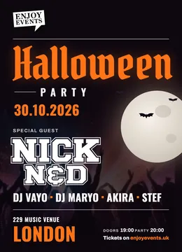 Londra: Halloween Party | Special guest: Nick N&D