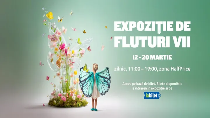 Iași: Expoziție de fluturi vii