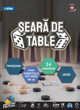 Timisoara: Seară de Table x Game ON! Festival