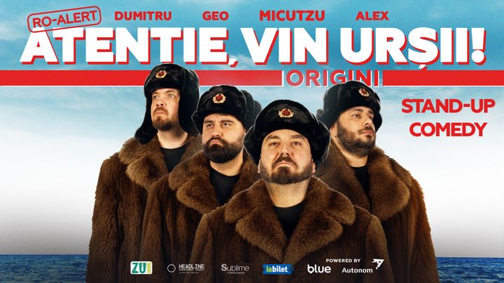 Turneu Stand-up Comedy cu Micutzu, Geo Adrian si George Dumitru - “Atentie, vin ursii!"