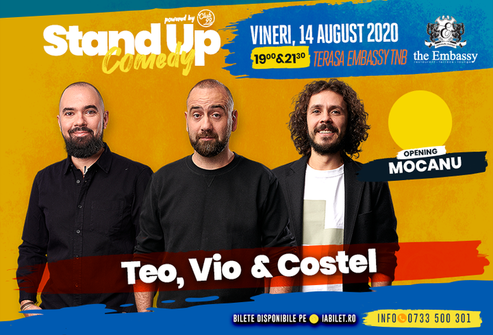 Stand up comedy at TNB cu Teo, Vio și Costel