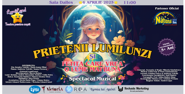 Prietenii LumiLunzi și Fetița care vrea o lume mai bunǎ - 5+ ani